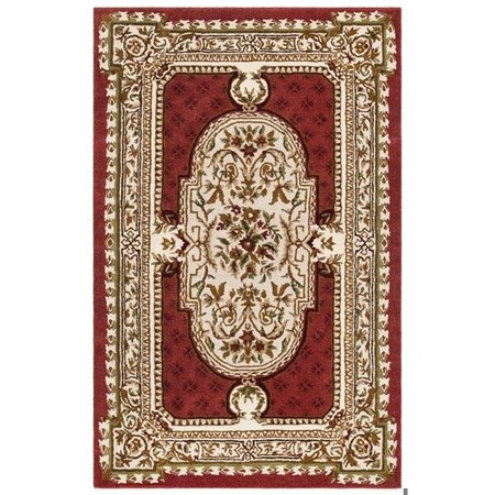 Safavieh 8 Ft. x 8 Ft. Round- Traditional Classic Burgundy Hand Tufted Rug CL755A-8R